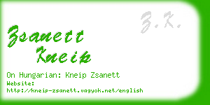 zsanett kneip business card